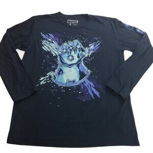 Marvel Tee Shirt Men's Medium Thanos Infinity Gauntlet Limited Edition Blue